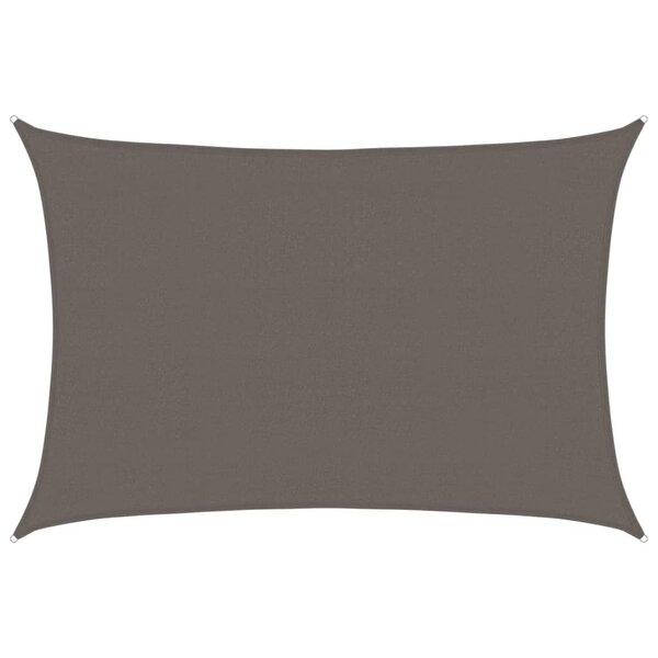 vidaXL Voile d'ombrage 160 g/m² Anthracite 4x5 m PEHD