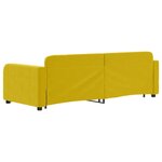 vidaXL Lit de jour avec lit gigogne jaune 80x200 cm velours