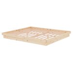 vidaXL Cadre de lit Bois massif 180x200 cm Super King