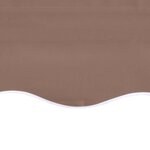 vidaXL Tissu de remplacement pour auvent Marron 5x3 m