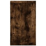 vidaXL Étagères murales cubiques 4 Pièces Chêne fumé 80x15x26 5 cm
