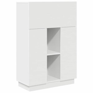 vidaXL Bureau Blanc 71 5 x 31 5 x 106 5 cm Bois d'ingénierie
