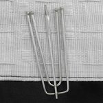 vidaXL Rideaux occultants aspect lin avec crochets 2Pièces Noir 140x175cm