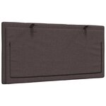 vidaXL Coussin de tête de lit marron foncé 100 cm tissu