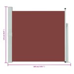 vidaXL Auvent latéral rétractable de patio 170x300 cm Marron
