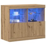 vidaXL Buffet Marron 81 x 37 x 67 cm Bois d'ingénierie