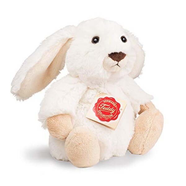 peluche Lapin Poppi blanc 15 cm