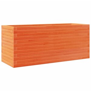 vidaXL Jardinière cire marron 110x40x45 5 cm bois de pin massif