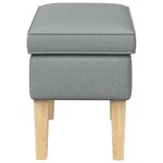vidaXL Pouf Gris clair 55 x 35 x 41 cm Tissu
