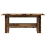 vidaXL Table à manger vieux bois 180x90x76 cm bois d'ingénierie