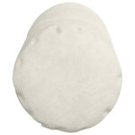 vidaXL Coussins d'accent 2 Pièces Crème Ø 15 x 40 cm