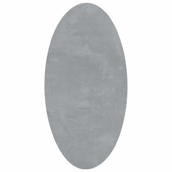 vidaXL Tapis HUARTE Gris 80 x 150 cm Polyester