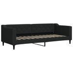 vidaXL Lit de repos noir 80x200 cm tissu