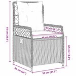 vidaXL Ensemble de salle à manger pour jardin 9 Pièces Marron polyrotin