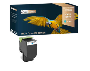 Qualitoner x1 toner cx 310 cx310 cx 410 cx410 cx 510 c cyan compatible pour lexmark