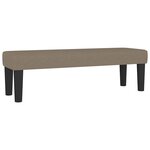 vidaXL Sommier à lattes de lit avec matelas Taupe 180x200 cm Tissu