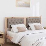 vidaXL Tête de lit Autre Marron et taupe 150 cm Bois massif en pin