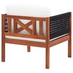 vidaXL Chaises de jardin lot de 2 Bois d'acacia massif