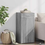 vidaXL Buffet sonoma gris 45x42 5x93 cm bois d'ingénierie