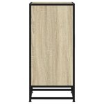 vidaXL Buffet chêne sonoma 35 5x35x76 cm bois d'ingénierie et métal