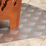 vidaXL Plaques à damier 2 Pièces Argent 70 x 50 cm Aluminium