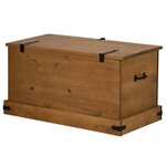 vidaXL Coffre de rangement HALDEN 91x48x47 cm bois massif pin