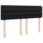 VidaXL Cadre de lit ottoman avec matelas noir 140x200 cm velours