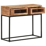 vidaXL Table console 90x35x76 cm Bois d'acacia massif