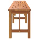 vidaXL Banc de jardin 180x35x45 cm bois massif d'acacia