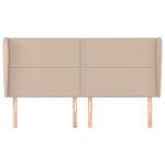 vidaXL Tête de lit avec oreilles Cappuccino 183x23x118/128 cm