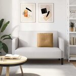 vidaXL Coussin de Dos Marron 50 x 45 cm Tissu en velours côtelé