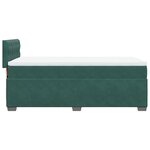 vidaXL Sommier à lattes de lit avec matelas Vert foncé 100x200 cm