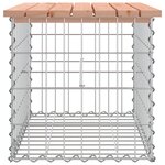 vidaXL Banc de jardin design gabion 63x44x42 cm bois massif de douglas