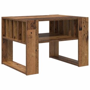 vidaXL Table basse Bois ancien 66 x 49 5 x 45 cm Bois d'ingénierie