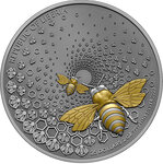 Monnaie en argent 25 dollars g 62.2 (2 oz) millésime 2023 entoma bee