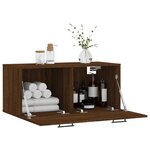vidaXL Armoire murale chêne marron 80x36 5x35 cm bois d'ingénierie