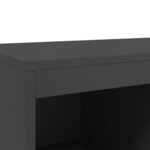 vidaXL Buffet haut noir 68x39x111 5 cm acier