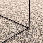 vidaXL Tapis ZIZUR crème 240x240 cm aspect de jute intérieur extérieur