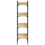 vidaXL Bibliothèque à 4 niveaux chêne 35x30x138 5 cm bois d'ingénierie
