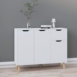 vidaXL Buffet Blanc 90x30x72 cm Bois d'ingénierie
