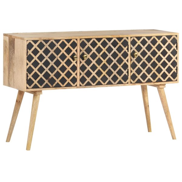 vidaXL Buffet 118x35x75 cm Bois de manguier massif