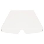 vidaXL Toit de rechange de balançoire blanc 150/130x105/70 cm