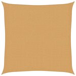 vidaXL Voile d'ombrage 160 g/m² carré sable 2 5x2 5 m PEHD