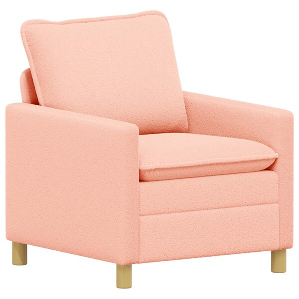 vidaXL Canapé Rose 76 x 81 x 87 5 cm Tissu