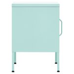 vidaXL Table de chevet Vert menthe 35x35x51 cm Acier