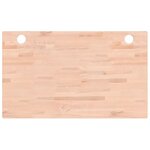 vidaXL Dessus de bureau 100x60x2 5 cm bois massif de hêtre