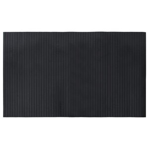 vidaXL Tapis rectangulaire noir 60x100 cm bambou
