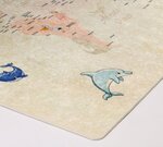Tapis enfant MONDE 120 x 160 cm - Beige