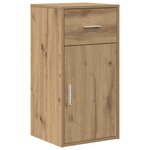 vidaXL Bureau d'angle en chêne artisanal 102x88x75 cm en bois d'ingénierie