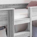 vidaXL Lit Superposé pour Enfants Gris Sonoma 90 x 200 cm